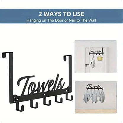 Space-saving over-door hook - home improvement