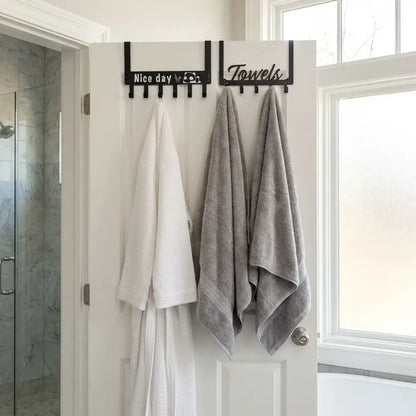 Space-saving over-door hook - home improvement