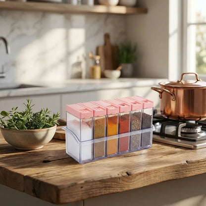 Spice jars set of 6 - home & kitchen