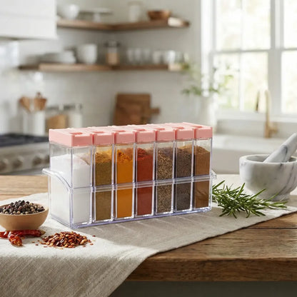 Spice jars set of 6 - home & kitchen