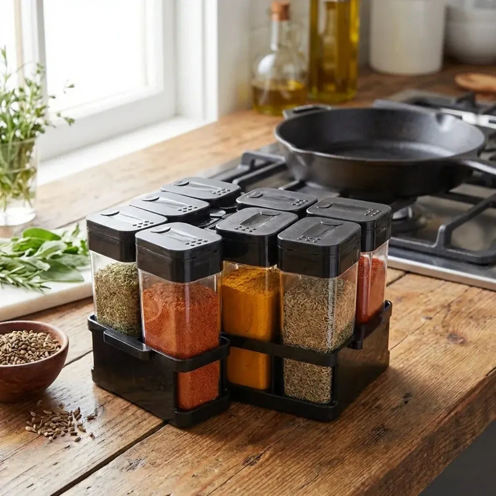 Spice storage box jar