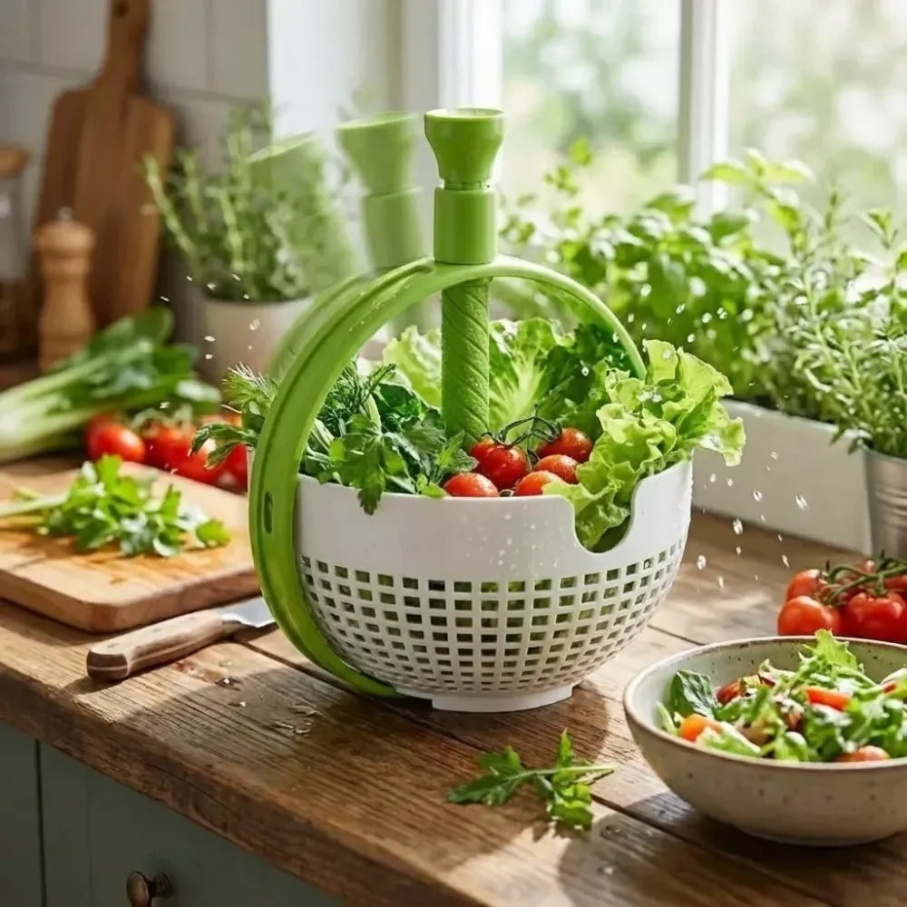 Spin & strain colander