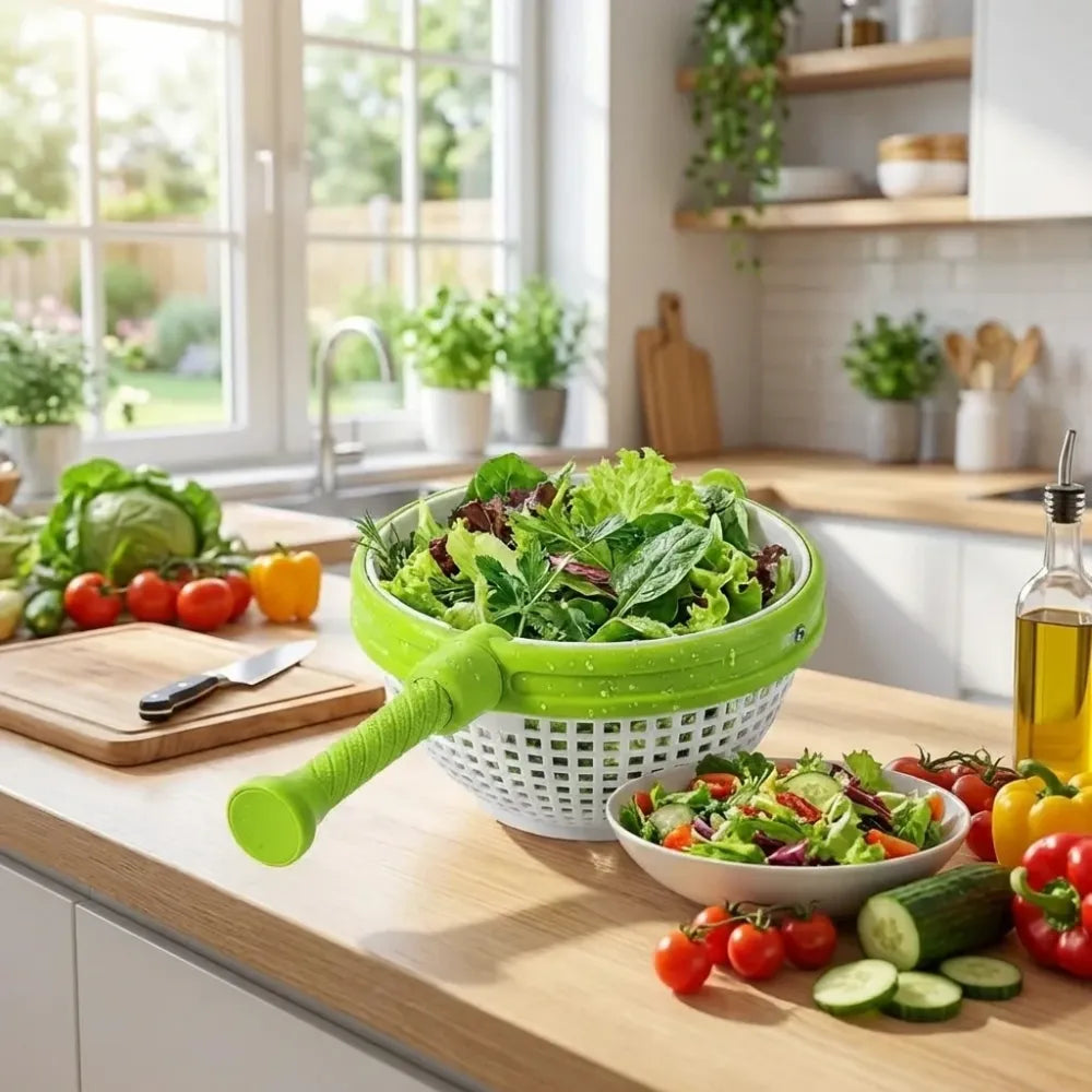 Spin & strain colander