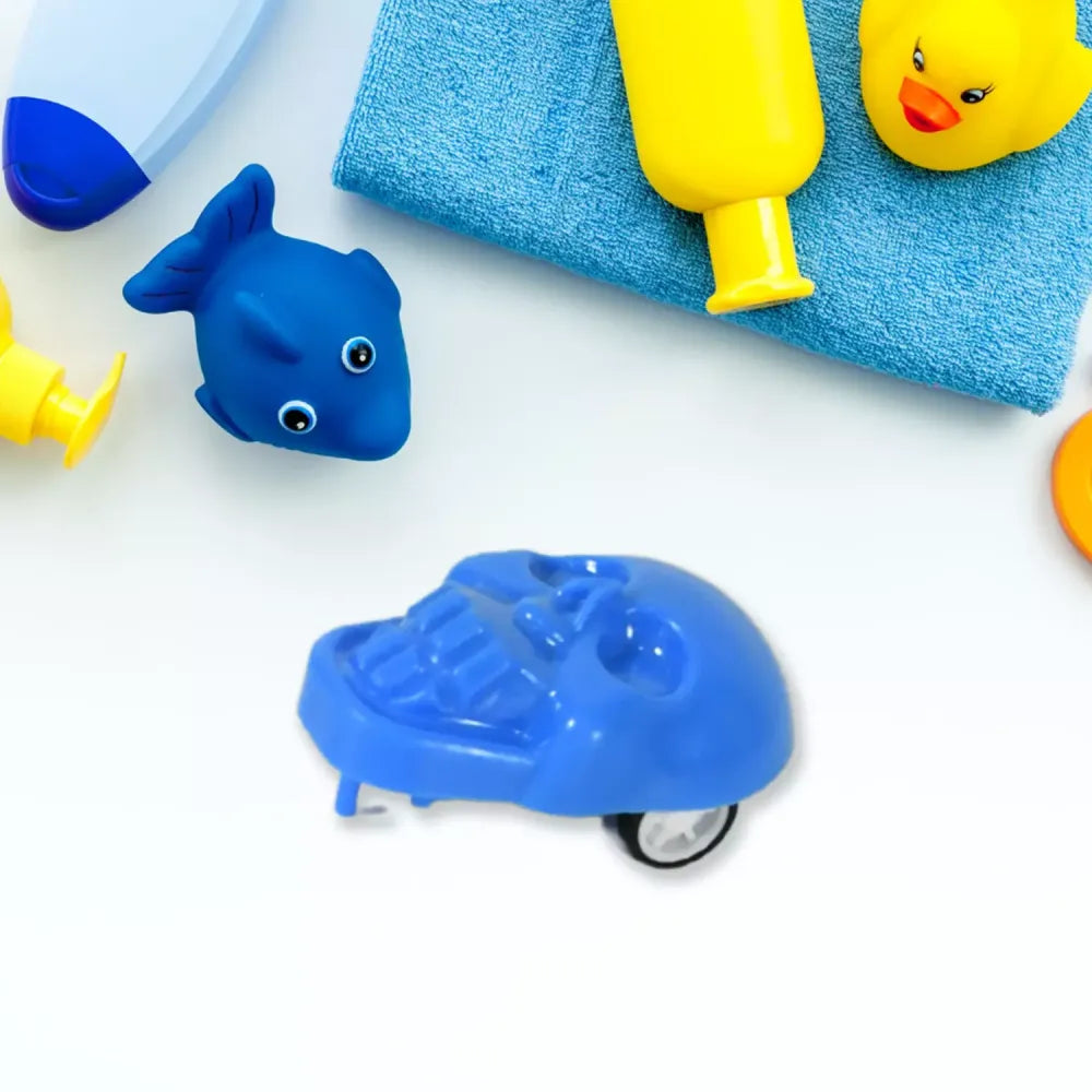 Spooky pull back skull toy