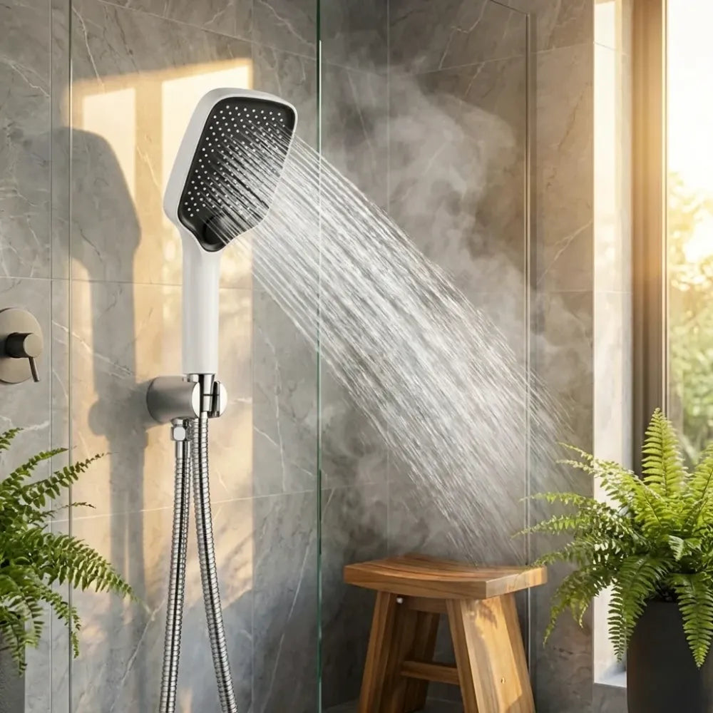 Square multi-mode hand shower - potential heroes