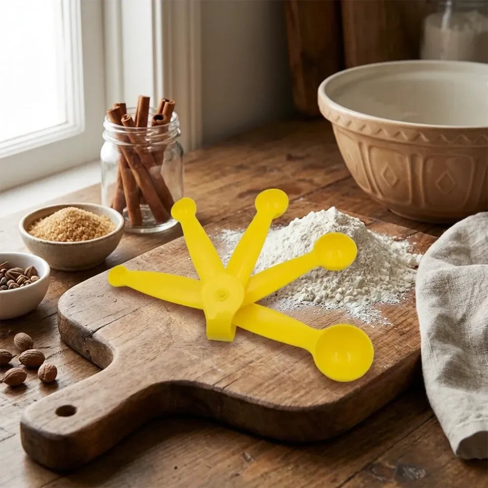 Stackable measuring spoon set - kitchen tool