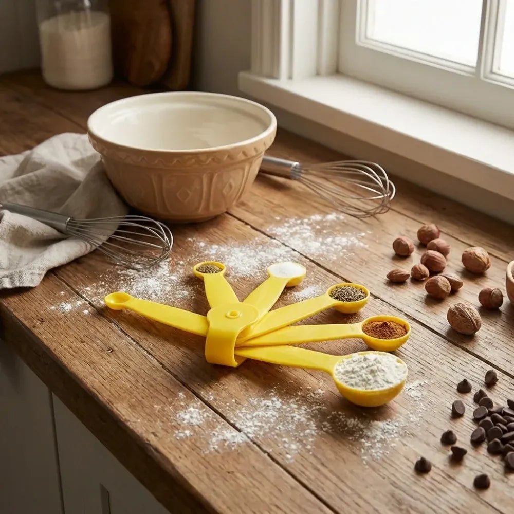 Stackable measuring spoon set - kitchen tool