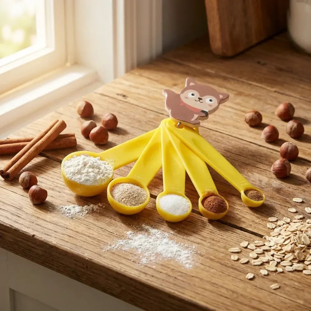 Stackable measuring spoon set - kitchen tool