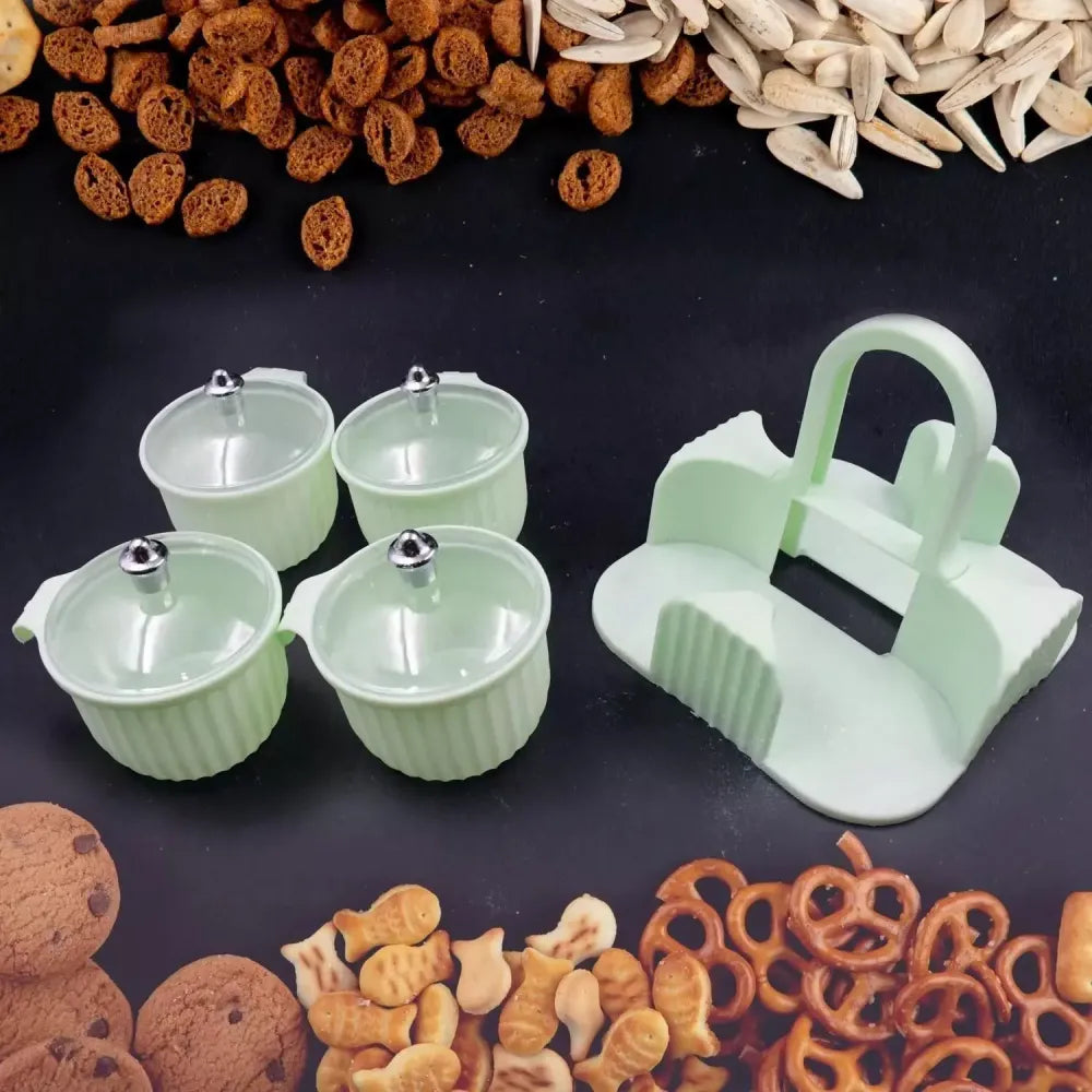 Stackable storage jar set - home essentials