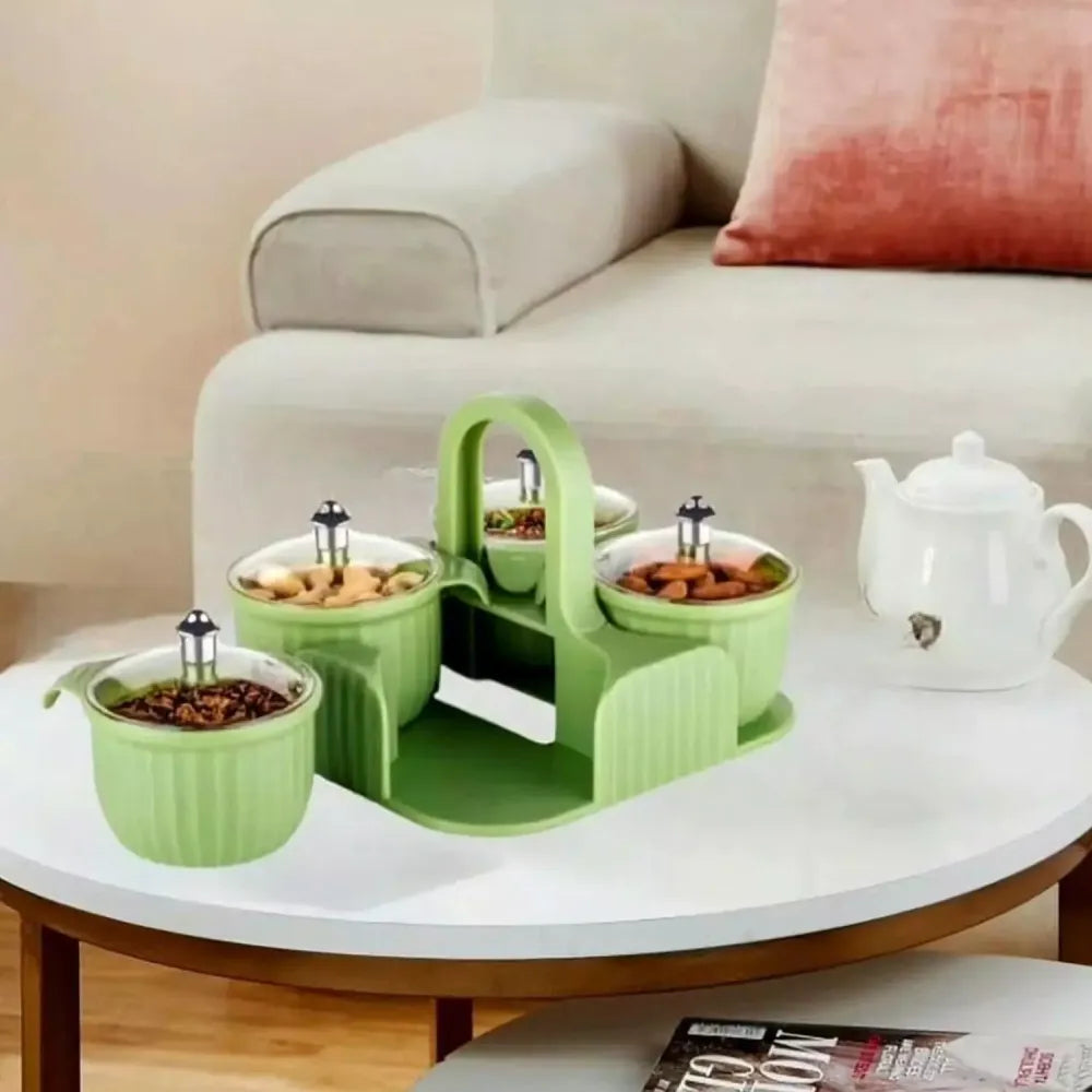 Stackable storage jar set - home essentials