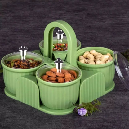 Stackable storage jar set - home essentials