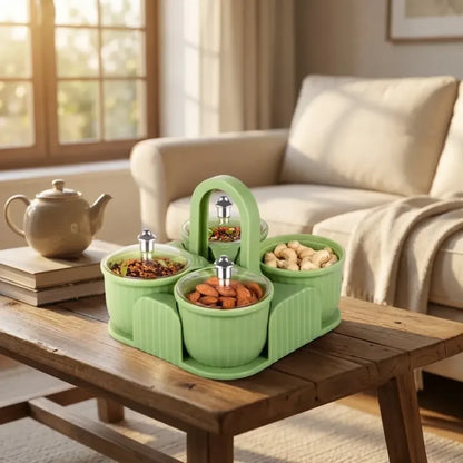 Stackable storage jar set - home essentials