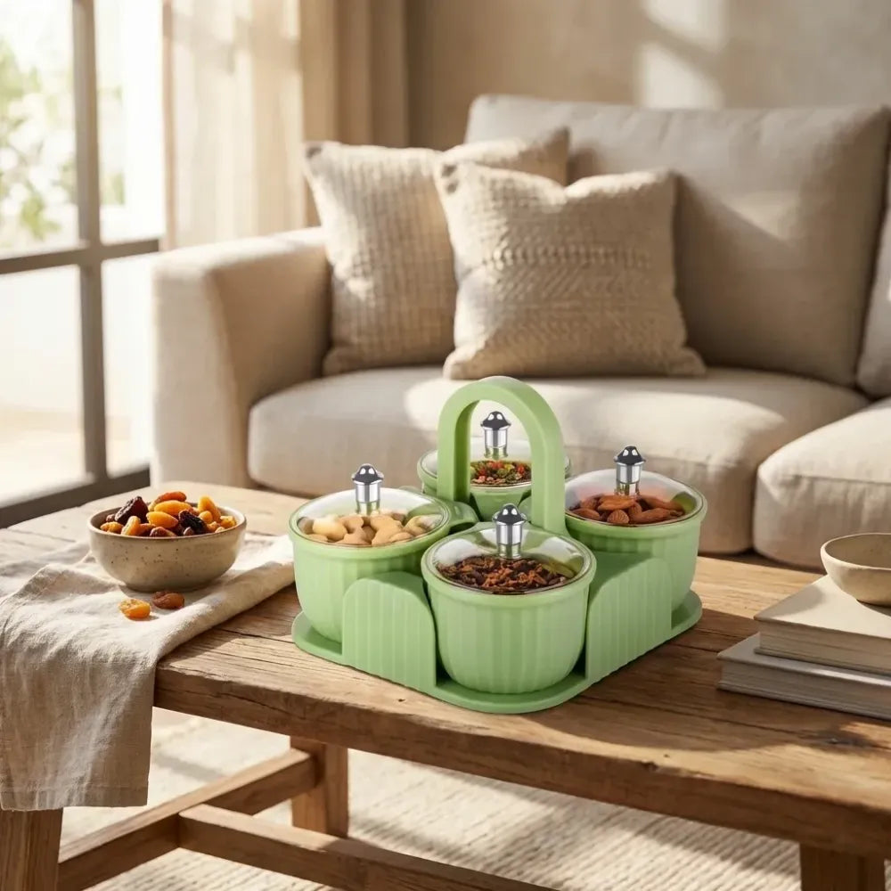 Stackable storage jar set - home essentials
