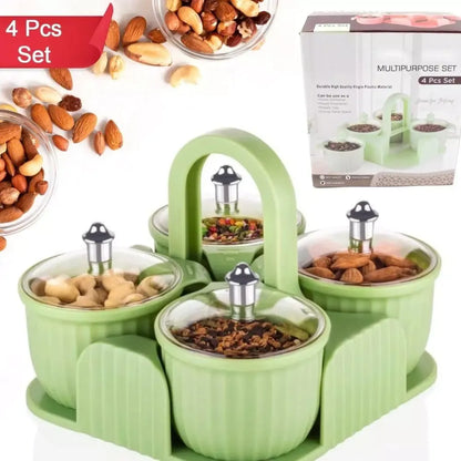 Stackable storage jar set - home essentials