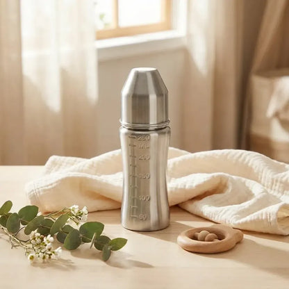 Stainless steel baby feeding bottle – 250ml - home & kitchen