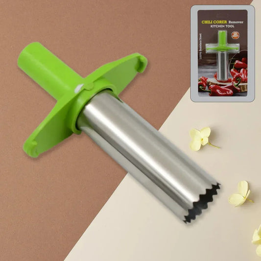 Stainless steel chili corer - home & kitchen