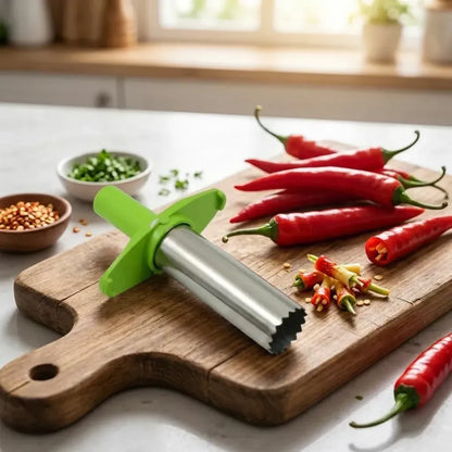 Stainless steel chili corer - home & kitchen