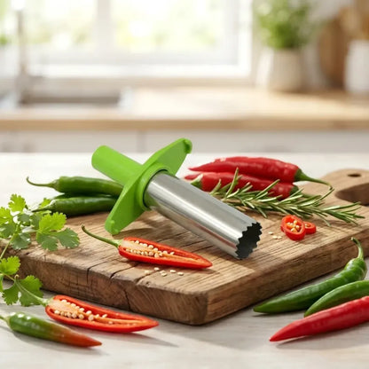 Stainless steel chili corer - home & kitchen