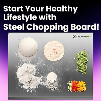 Stainless steel chopping board (35x31cm)
