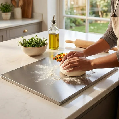 Stainless steel chopping board (35x31cm)