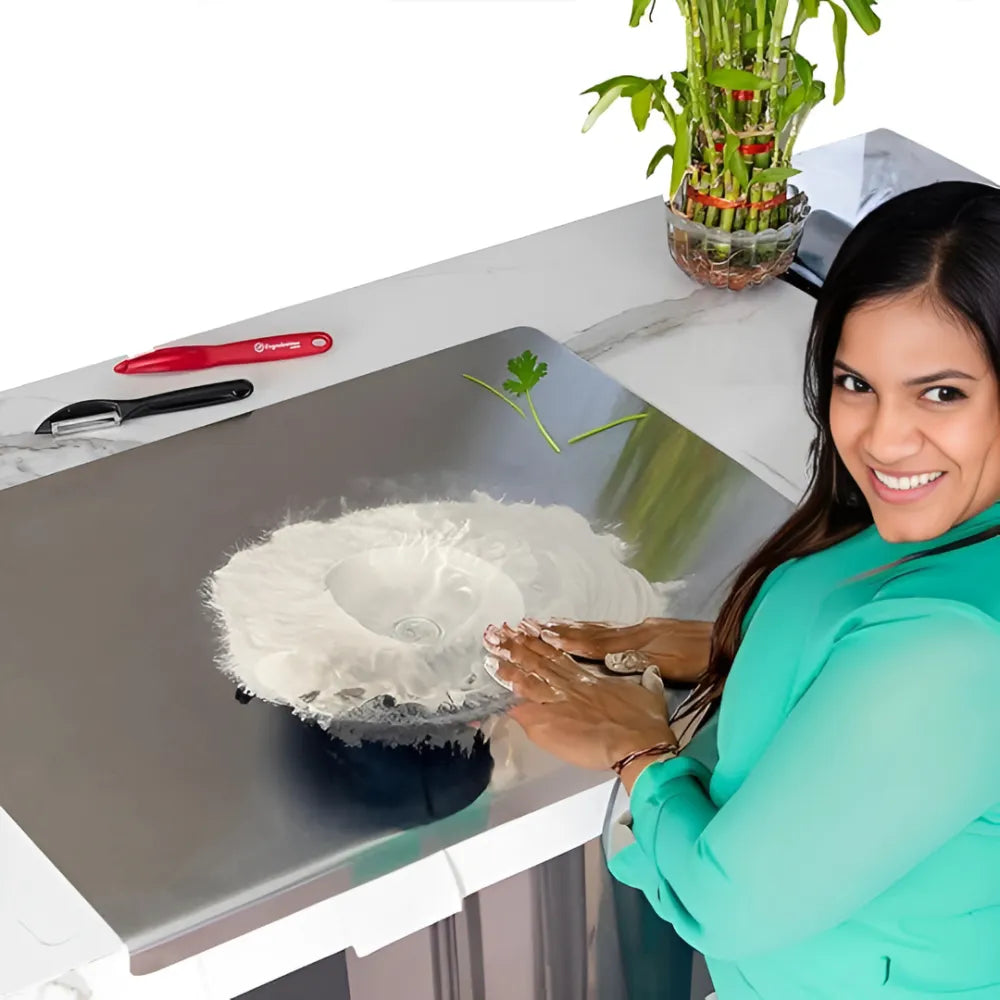 Stainless steel chopping board (35x31cm)