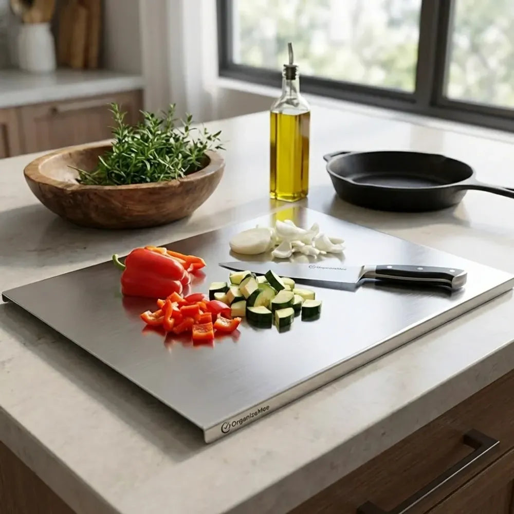 Stainless steel chopping board (35x31cm)