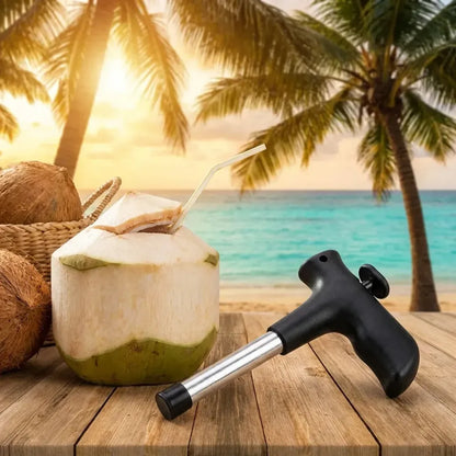 Stainless steel coconut opener tool - home & kitchen