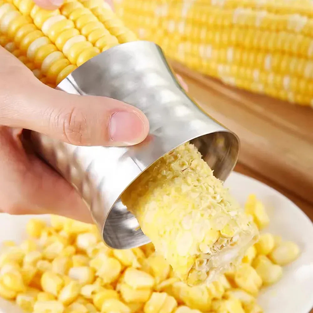 Stainless steel corn cutter