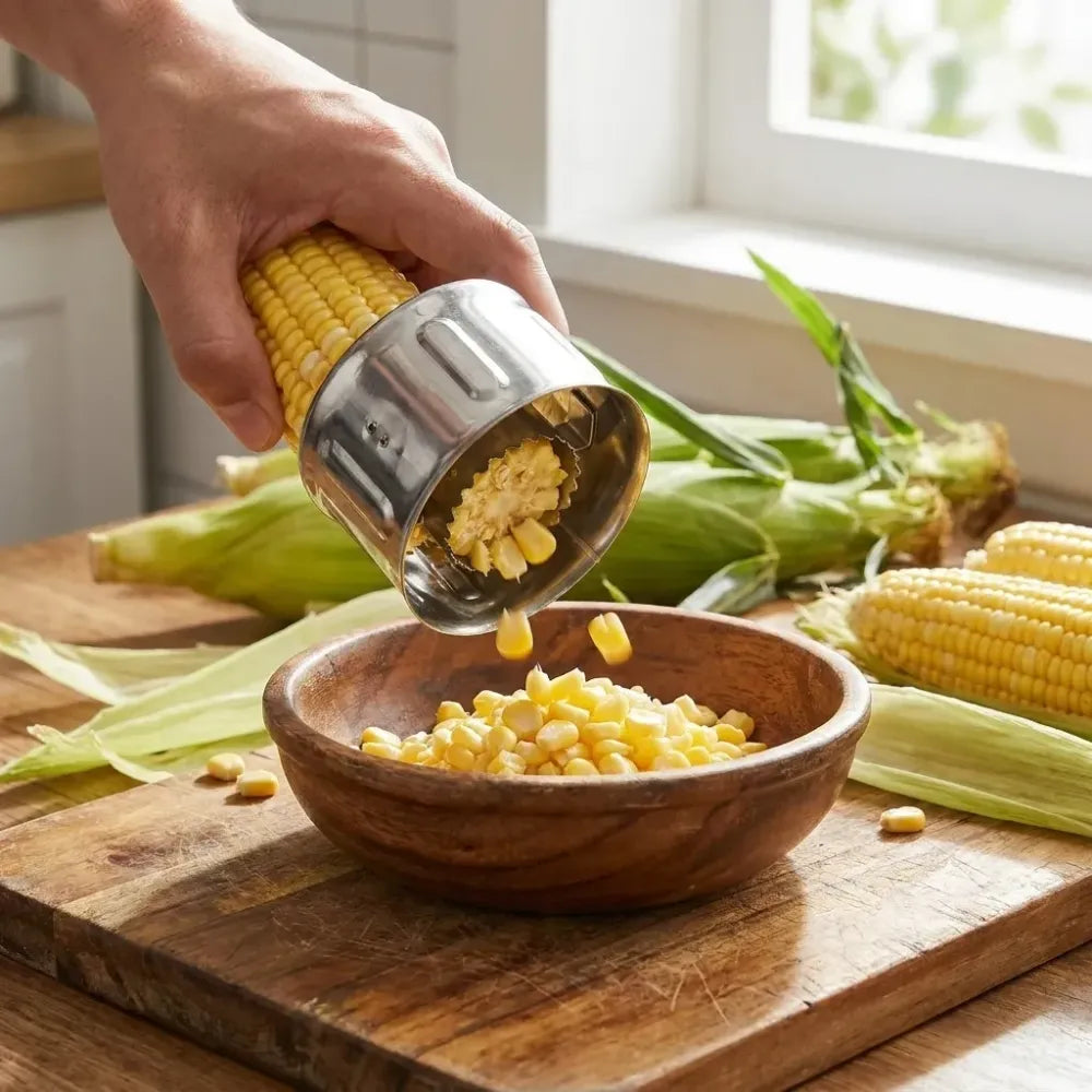 Stainless steel corn cutter - home & kitchen