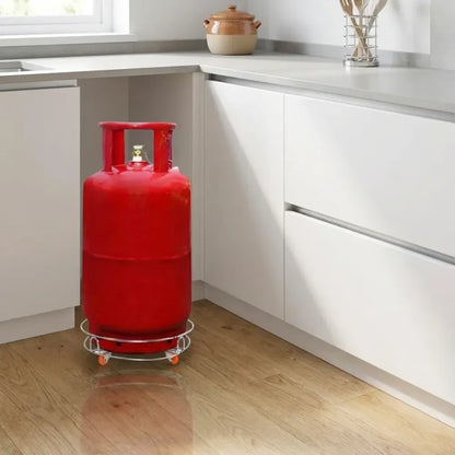 Stainless steel cylinder trolley - home & kitchen