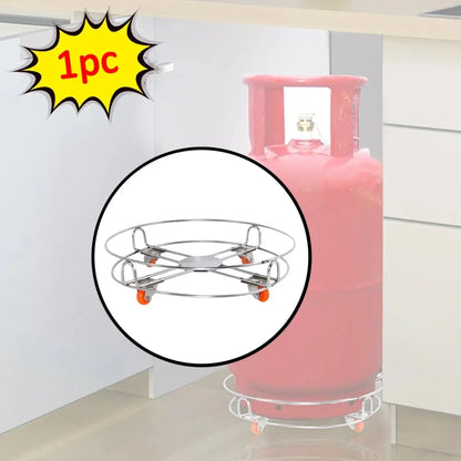 Stainless steel cylinder trolley - home & kitchen