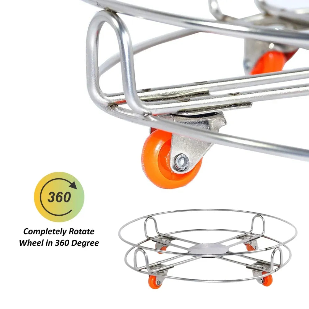Stainless steel cylinder trolley - home & kitchen