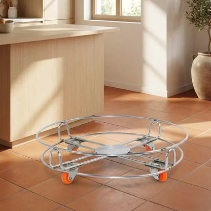 Stainless steel cylinder trolley - home & kitchen