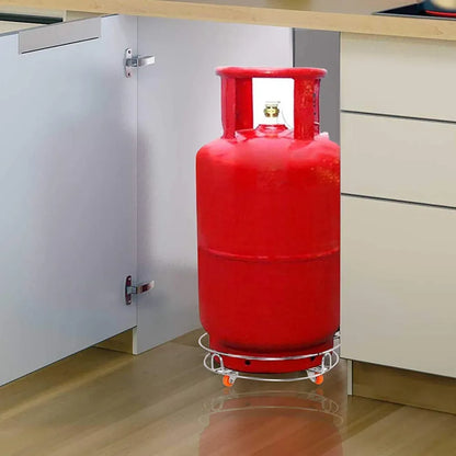 Stainless steel cylinder trolley - home & kitchen
