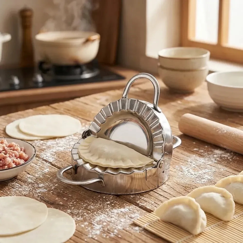 Stainless steel dumpling mold – 1 pc - home & kitchen