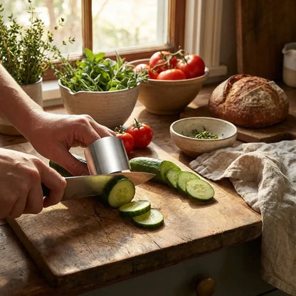 Stainless steel finger guard cutting protector - home & kitchen
