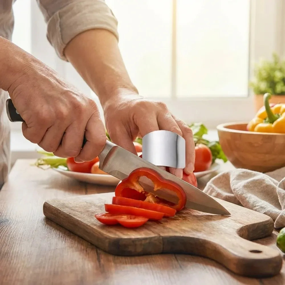 Stainless steel finger guard cutting protector - home & kitchen