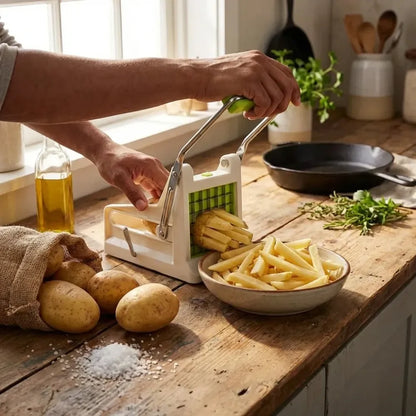 Stainless steel french fry cutter - home & kitchen