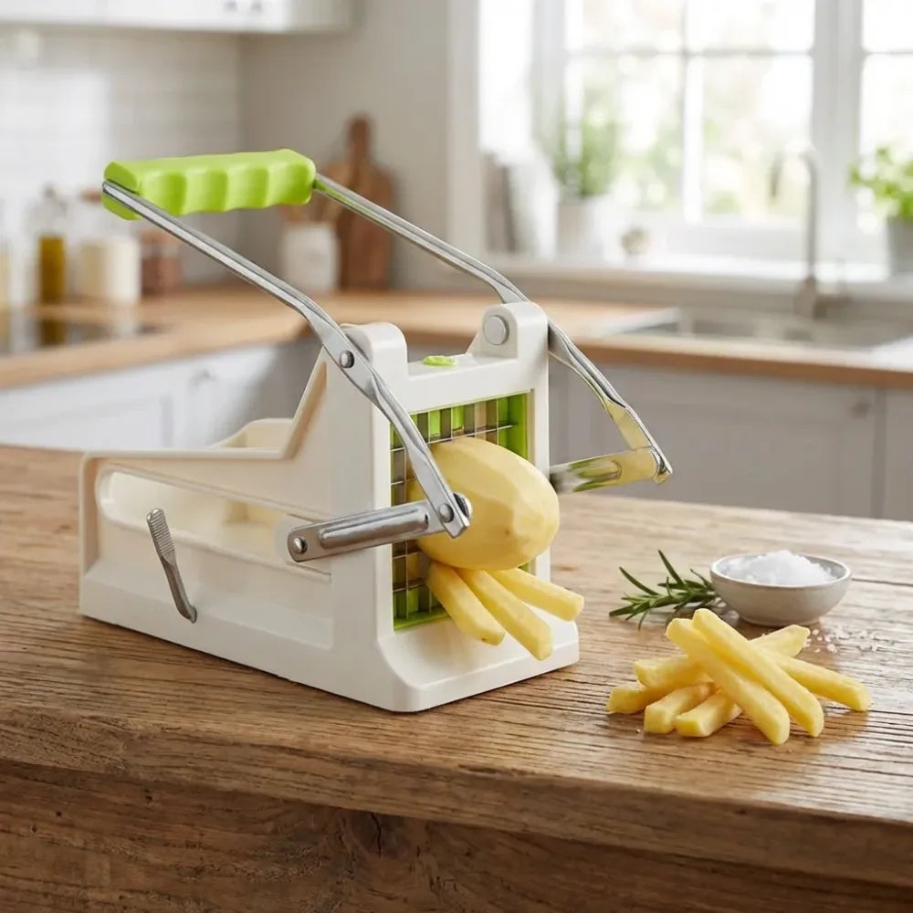 Stainless steel french fry cutter - home & kitchen