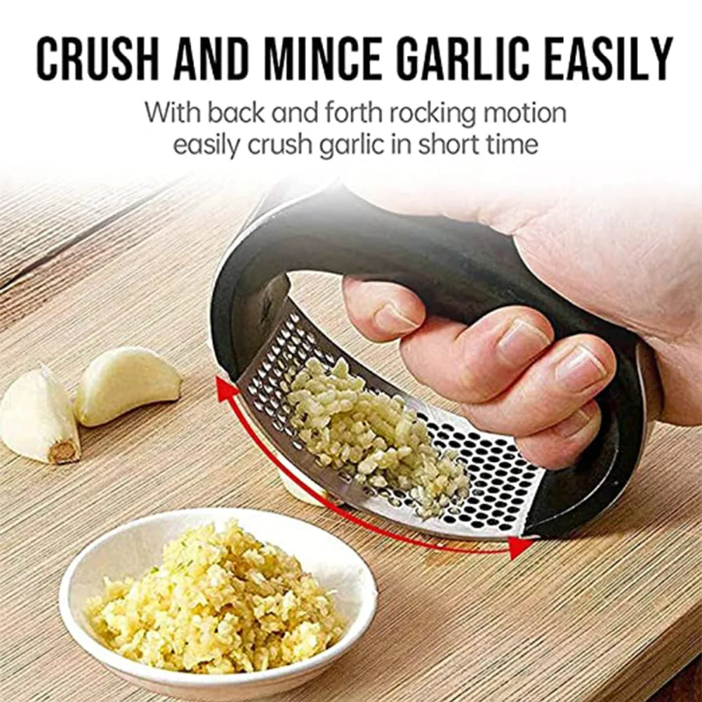 Stainless steel garlic crusher - kitchen tool