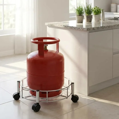 Stainless steel gas cylinder trolley - home & kitchen