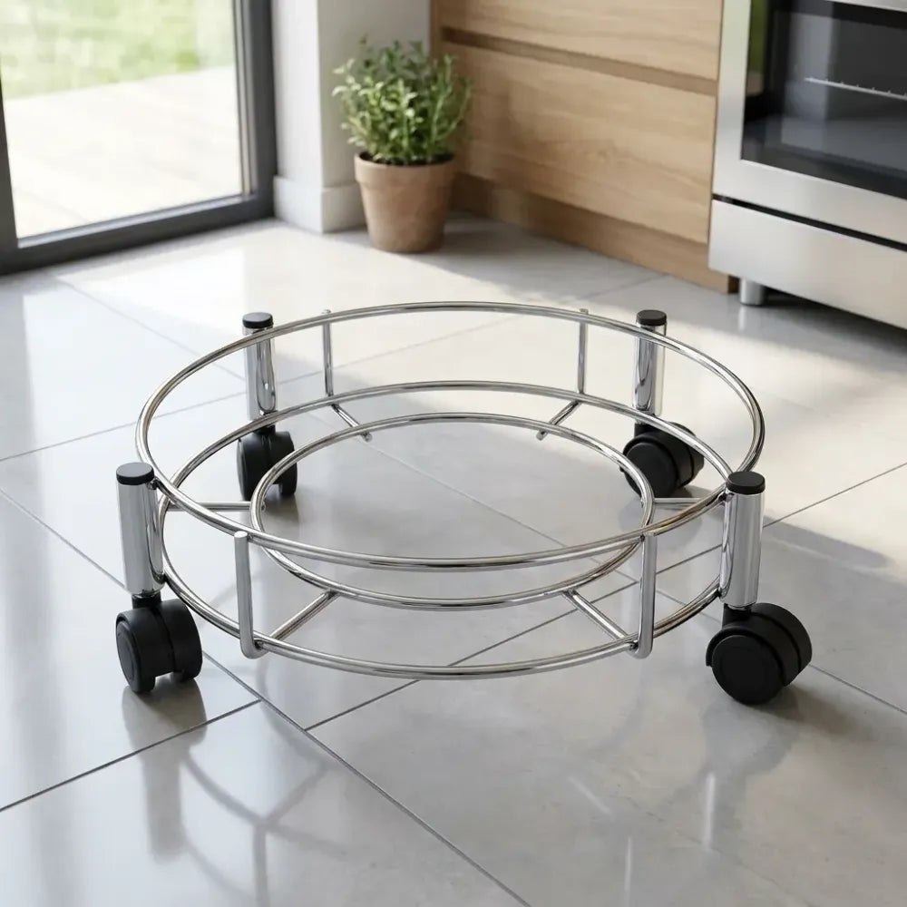 Stainless steel gas cylinder trolley - home & kitchen