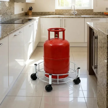 Stainless steel gas cylinder trolley - home & kitchen