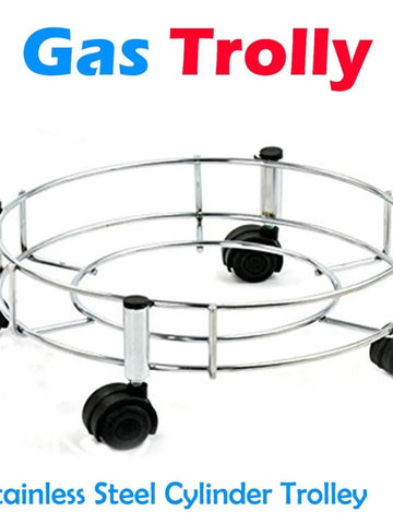Stainless Steel Gas Cylinder Trolley