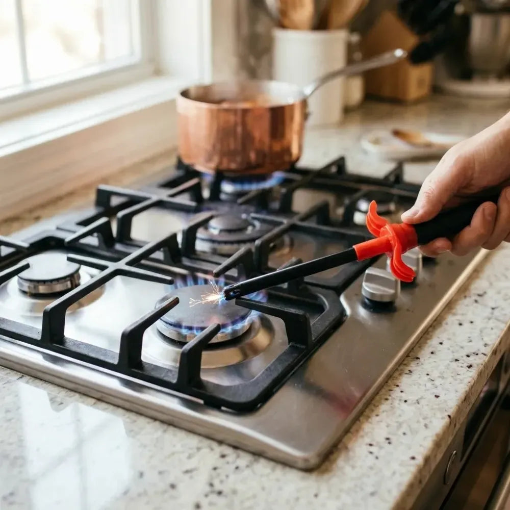 Stainless steel gas lighter - home & kitchen