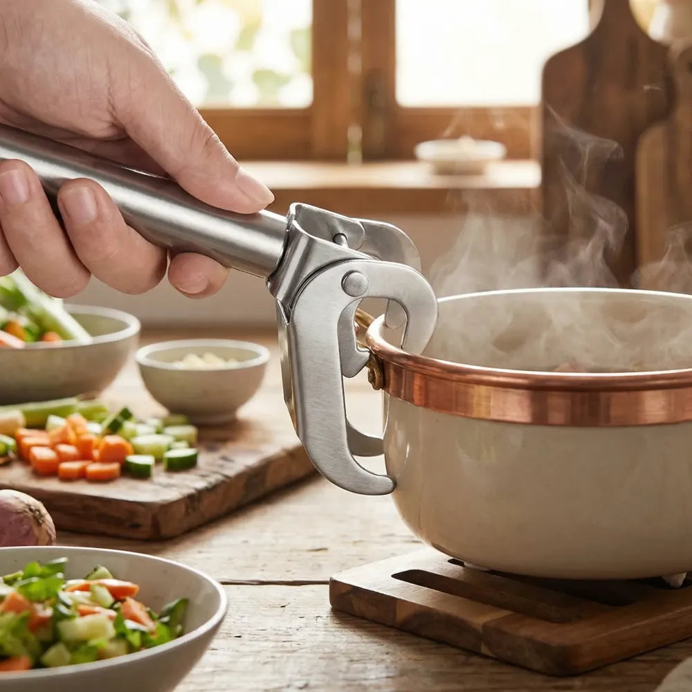 Stainless steel hot bowl holder - home & kitchen