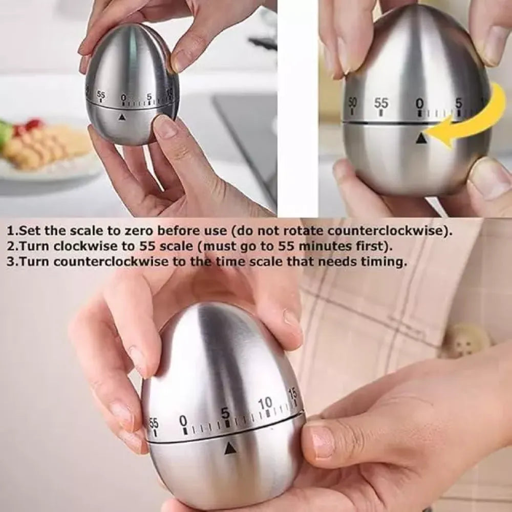 Stainless steel kitchen timer