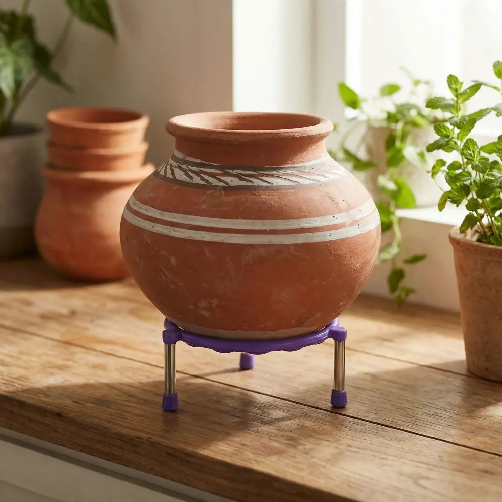 Stainless steel matka stand - home & kitchen