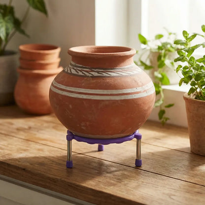 Stainless steel matka stand - home & kitchen