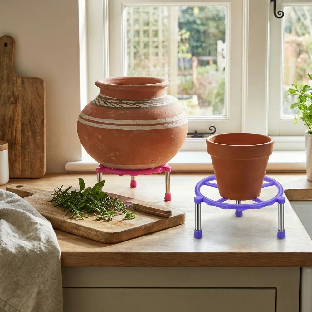 Stainless steel matka stand - home & kitchen